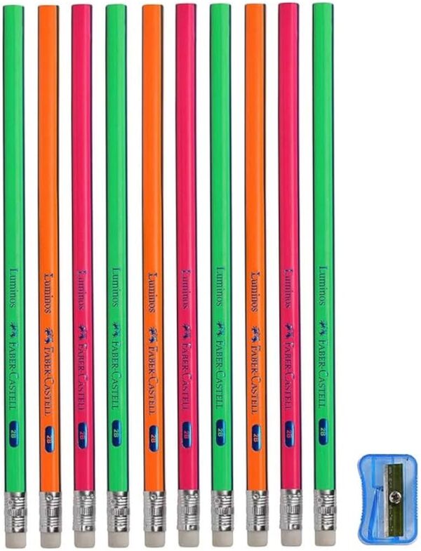 FABER LÁPIZ 10PC + SACAPUNTAS - Imagen 2