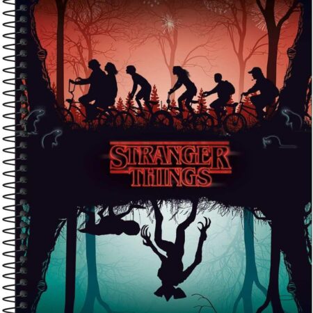 TILIBRA CUADERNO UNIVERSITARIO RAYADO 80HOJAS ESPIRAL STRANGER THINGS