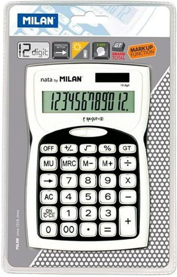 MILAN CALCULADORA NATA 12 DIG