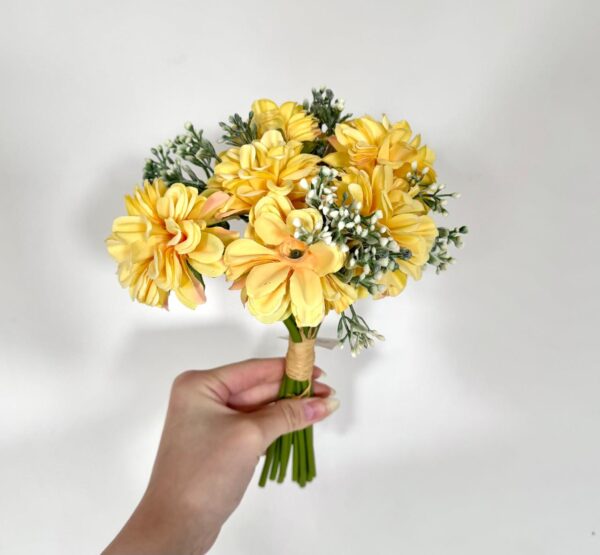 FLOR DAISY 25CM AMARILLO - ZHB - Imagen 2