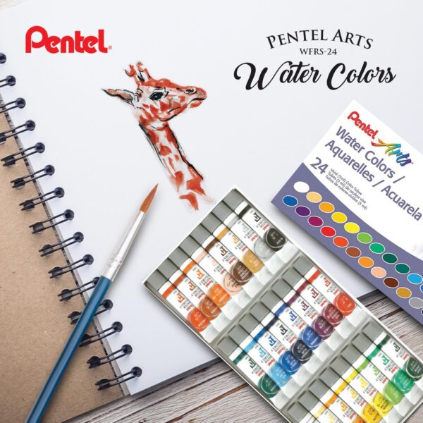 PENTEL WATER COLOURS 24PC