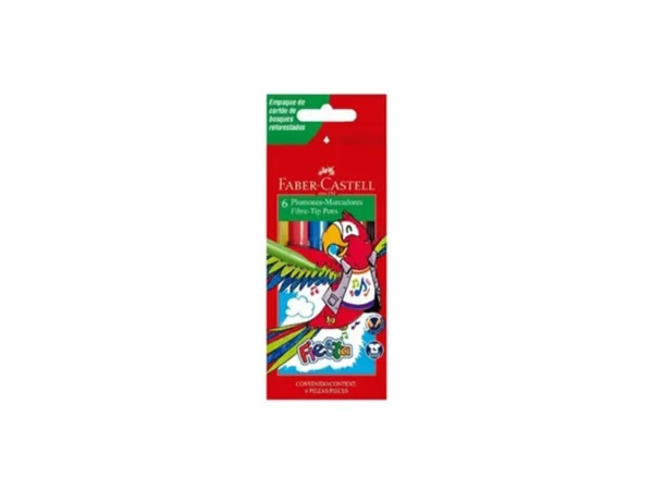 FABER MARCADOR 6PC FIESTA