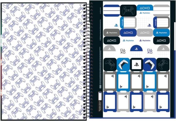 TILIBRA CUADERNO UNIVERSITARIO 80HOJAS ESPIRAL PLAYSTATION RAYADO - Imagen 2