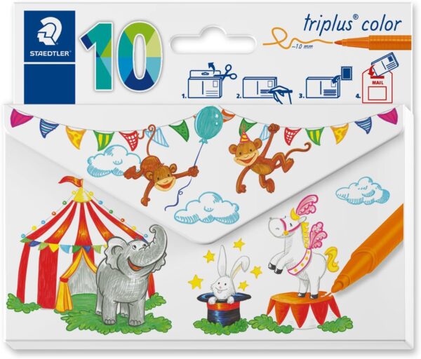 STAEDTLER MARCADOR 10PC TRIPLUS