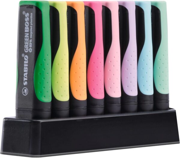 STABILO RESALTADOR 8PC GREEN BOSS