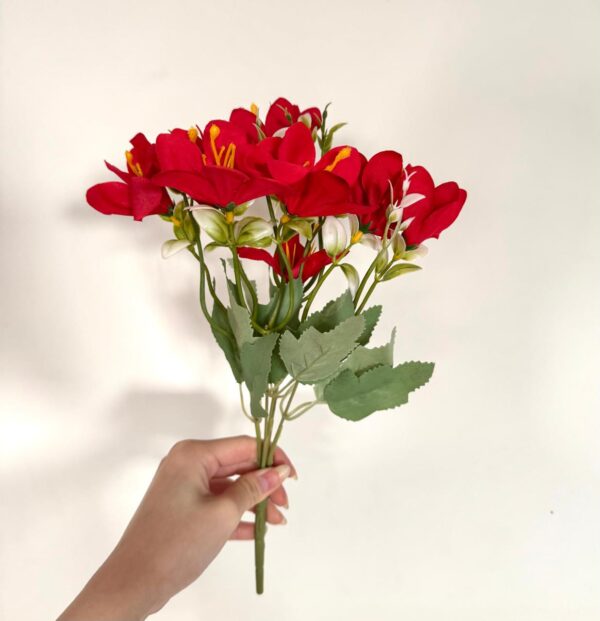 FLOR FRESIA 31CM ROJO - CDJ - Imagen 2
