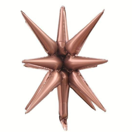 Globo  "Estrella" 12 puntas marrón - 77887