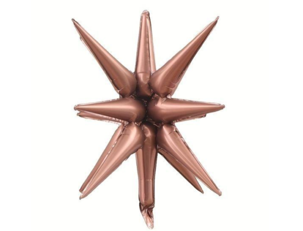 Globo  "Estrella" 12 puntas marrón - 77887