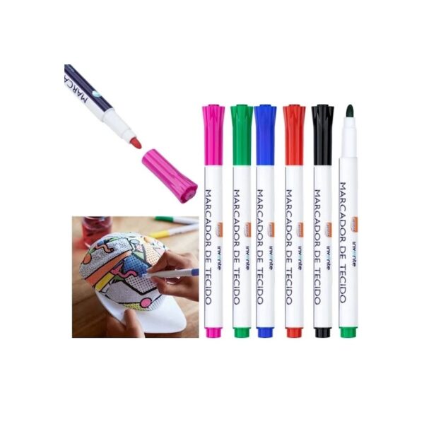 BRW MARCADOR 6PC TELA COLOR