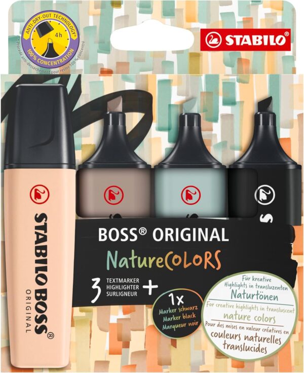 STABILO RESALTADOR BOSS 4PC