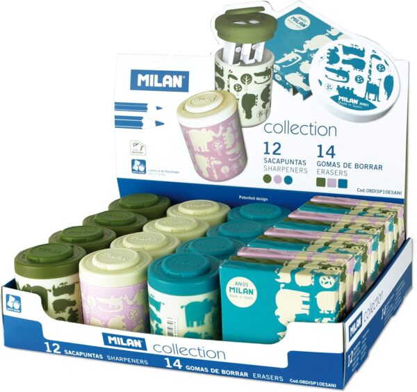 MILAN ANIMAL KIT SACAPUNTAS+BORRADOR