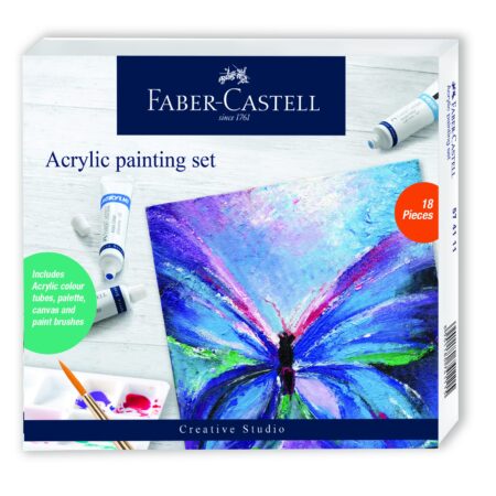 FABER KIT PINTURA ACRÍLICO 18U