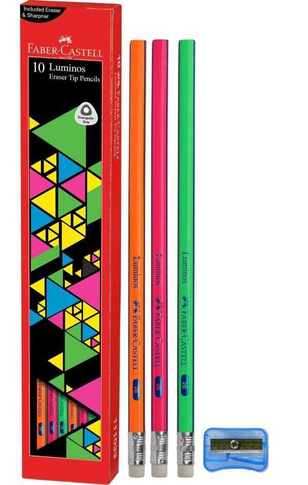 FABER LÁPIZ 10PC + SACAPUNTAS