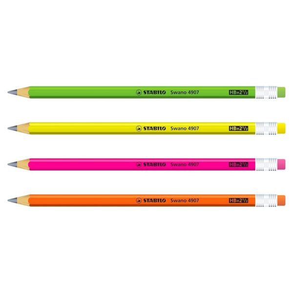 STABILO LÁPIZ SWANO 4907 NARANJA NEÓN - Imagen 2