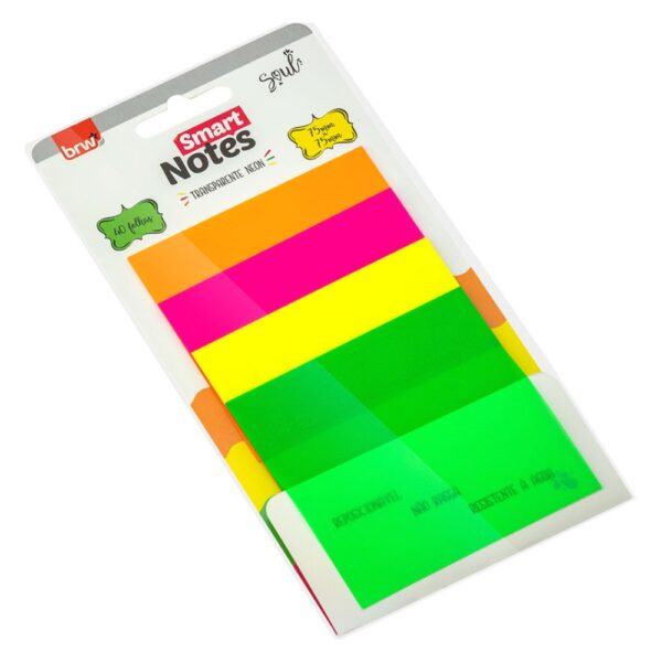 BRW NOTES NEÓN TRANSPARENTE