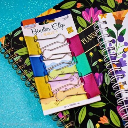 BRW BINDER CLIP 6PC METALLIC