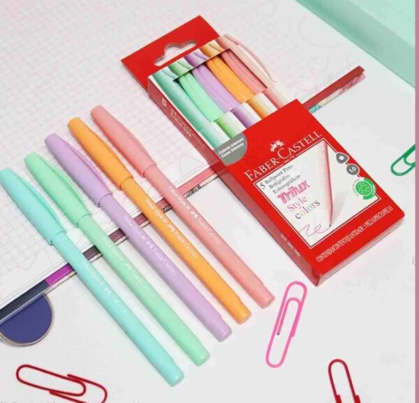 FABER BOLÍGRAFO 5PC PASTEL