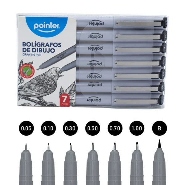 POINTER BOLÍGRAFO DIBUJO ESTILÓGRAFO