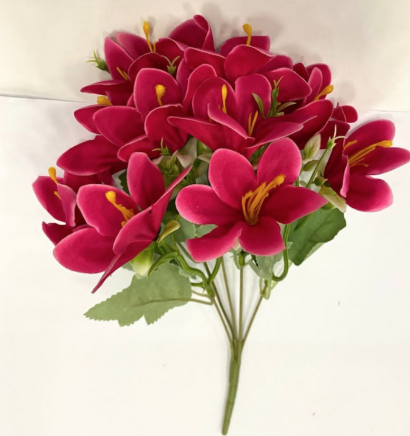Flor "Fresia" 31cm fucsia - CDJ