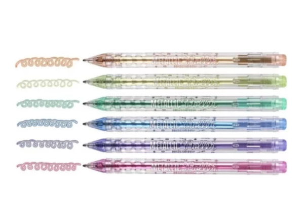 Mooving bolígrafo roller metallic (estuche de 6 unidades) - Imagen 2