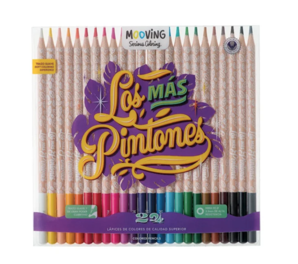 Mooving "Los más pintones" lápices de colores (estuche de 24 unidades)