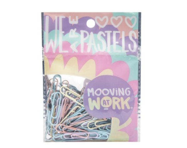 Mooving pastel clips (60 unidades)