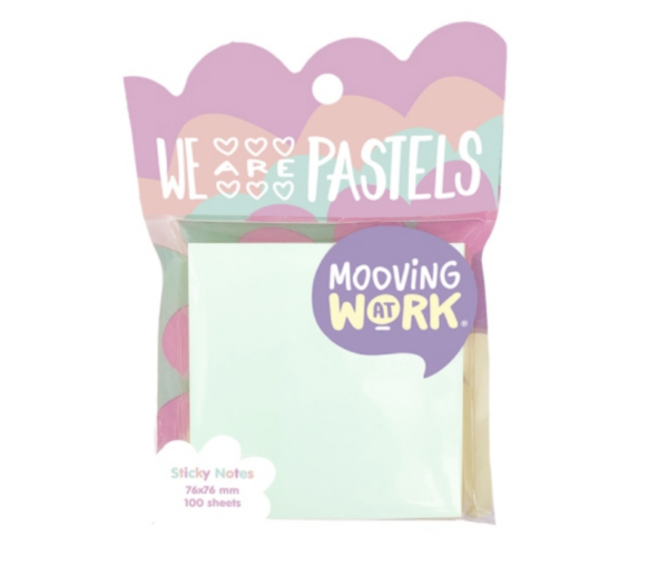 Mooving pastel notas adhesivas post-it 100 hojas