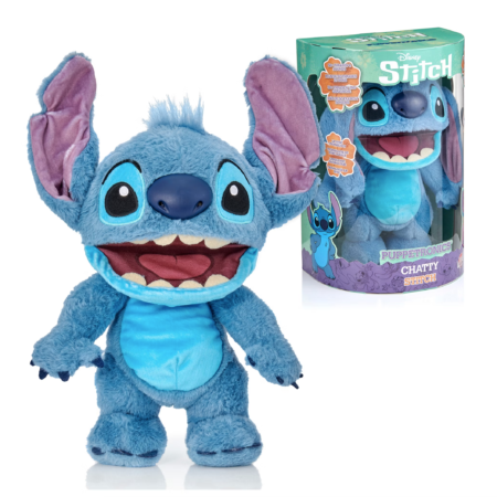 Stitch peluche puppet chatty 30cm de Disney