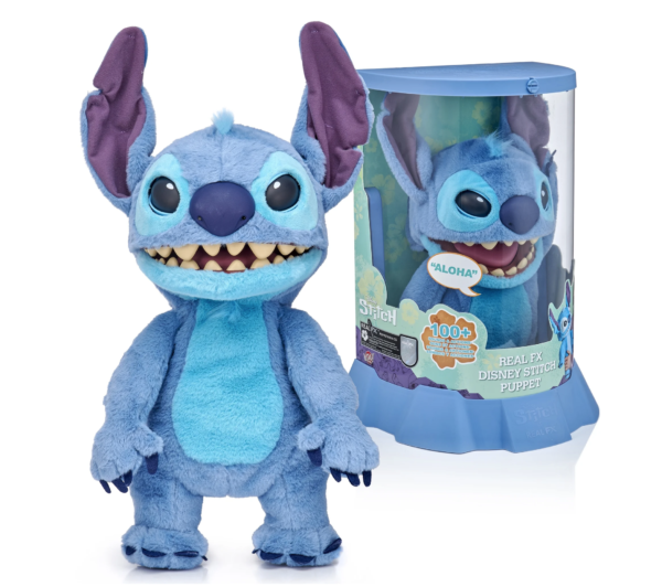 Stitch peluche puppet chatty 45cm de Disney