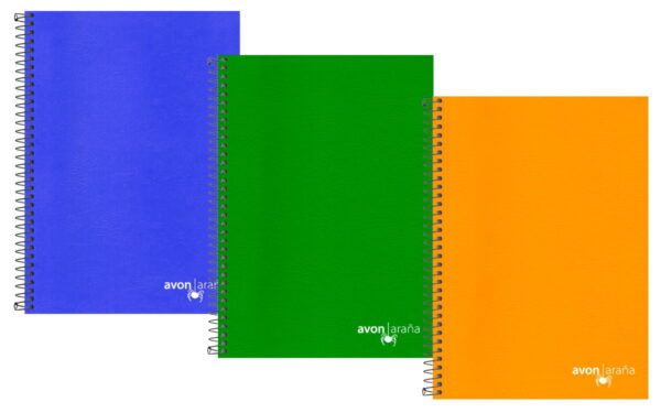 AVON CUADERNO ESPIRAL UNIVERSITARIO NARANJA 96H RAYADO - Imagen 2