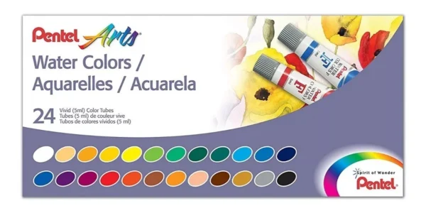 PENTEL WATER COLOURS 24PC - Imagen 3