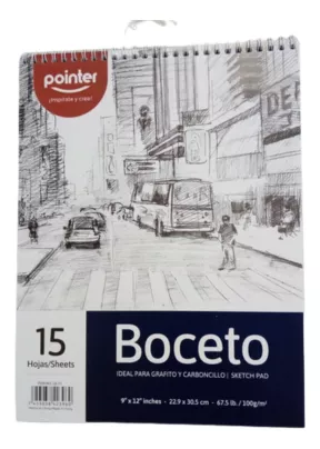 POINTER LIBRETA BOCETO 15 HOJAS
