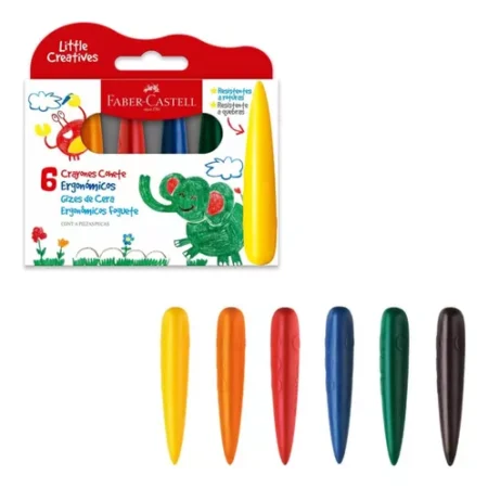 FABER-CASTELL CRAYON 6PC