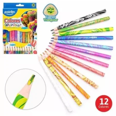 POINTER LÁPIZ ARCOIRIS 12PC