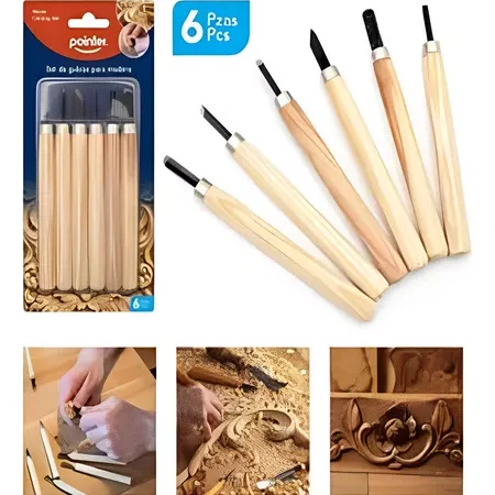 POINTER SET DE GUBIAS PARA MADERA 6PC