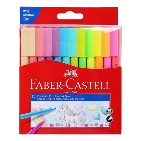 FABER MARCADOR PASTEL & NEÓN 12U