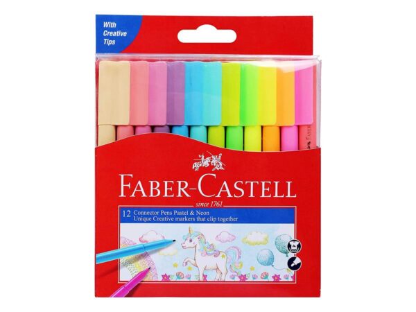 FABER MARCADOR PASTEL & NEÓN 12U