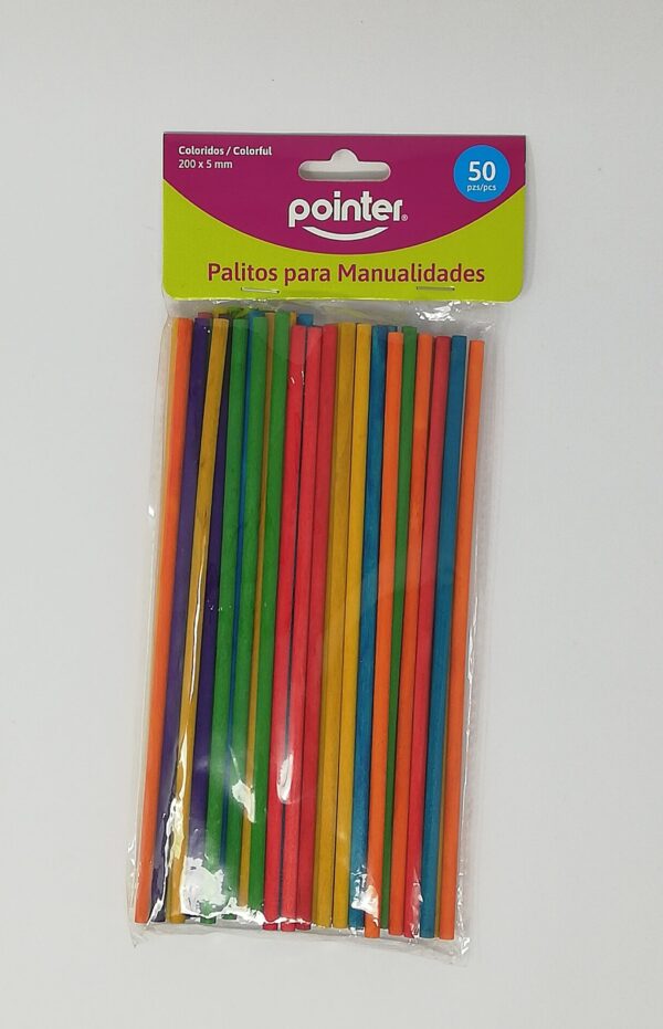 POINTER PALITOS 50PC COLOR - Imagen 2
