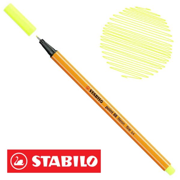 STABILO POINT88 AMARILLO NEÓN