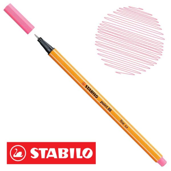 STABILO POINT88 RUBOR PASTEL ROSA CLARO - Imagen 4