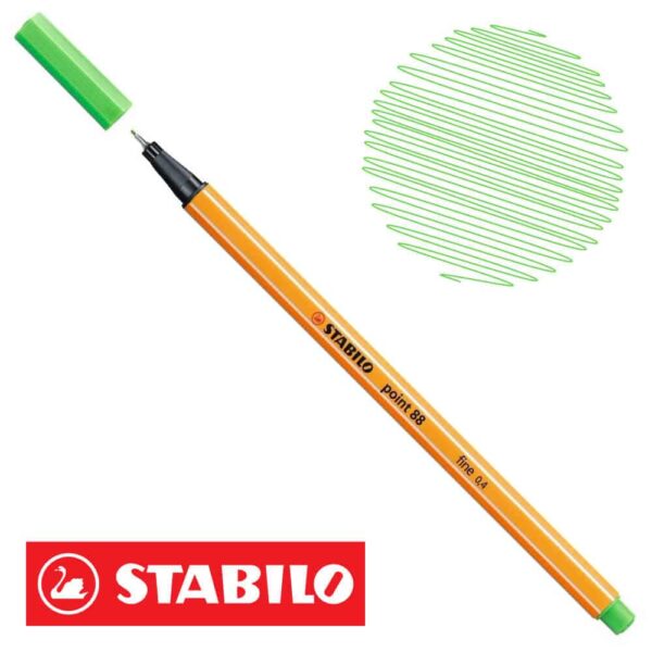 STABILO POINT88 VERDE MANZANA NEÓN