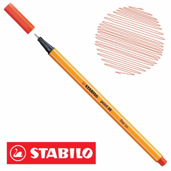 STABILO POINT88 ROJO CLARO
