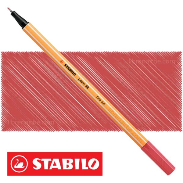 STABILO POINT88 ROJO OXIDO