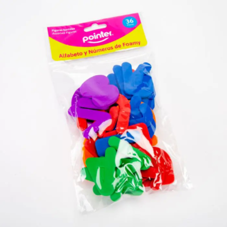 POINTER FIGURAS 36PC ALFABETO NÚMERO