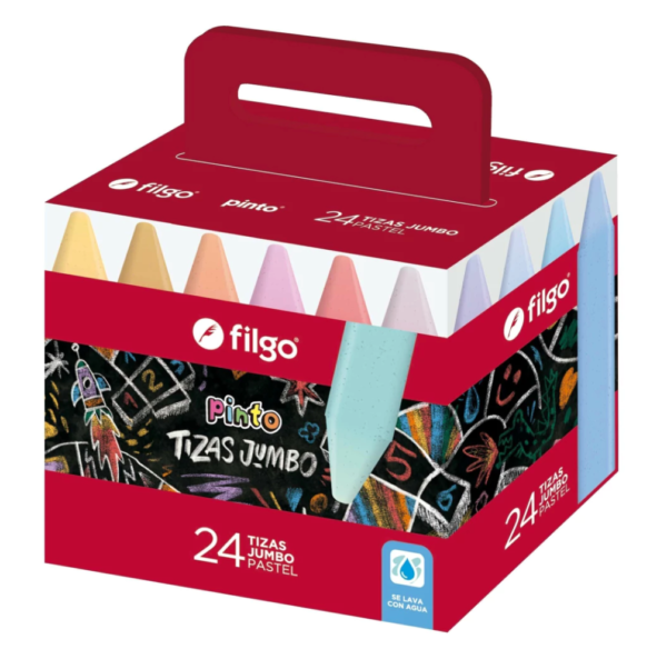 Filgo tiza pastel (estuche de 12 unidades)