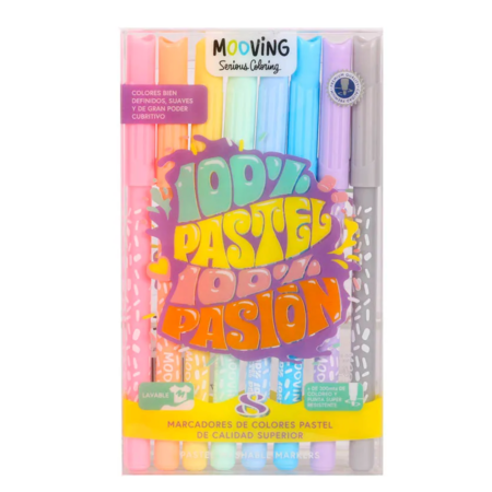 Mooving marcadores color pastel (estuche de 10 unidades)
