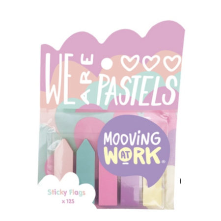 Mooving pastel banderitas adhesivas