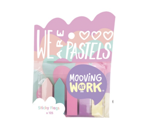 Mooving pastel banderitas adhesivas