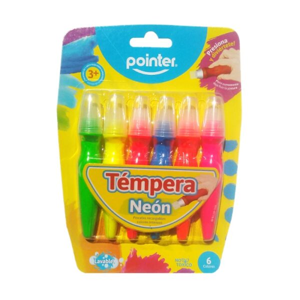 POINTER TEMPERA NEÓN 6PC - Imagen 2