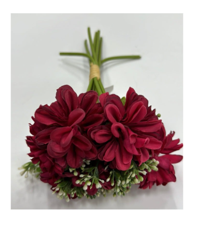Flor "Daisy" 25cm rojo - ZHB